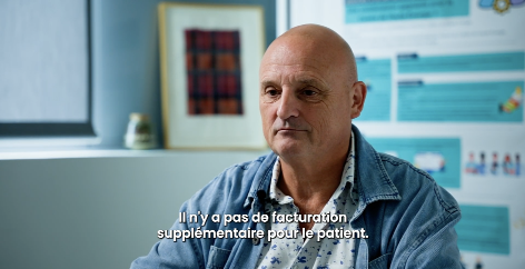 Photo illustrant une consultation hebdomadaire avec le docteur Thomas au sein du Centre de Haute Energie de Nice (CHE)